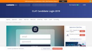 
                            2. CLAT Candidate Login 2019 - Register & Password Recovery