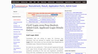 
                            5. CLAT Login 2019 Prep Student, Admit Card, …