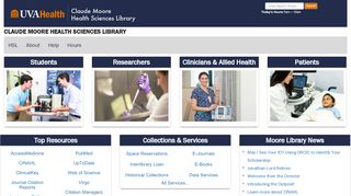 
                            1. Claude Moore Health Sciences Library: Home - Home Page - HSL at ...