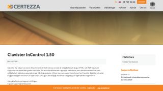 
                            9. Clavister InControl 1.50 - Certezza