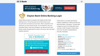 
                            4. Clayton Bank Online Banking Login - CC Bank