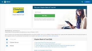 
                            3. Clayton Bank & Trust: Login, Bill Pay, Customer …