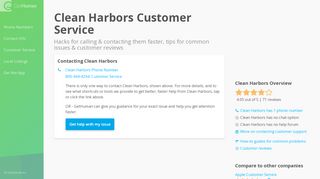 
                            8. Clean Harbors Customer Service - gethuman.com