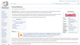 
                            2. Clean Harbors - Wikipedia