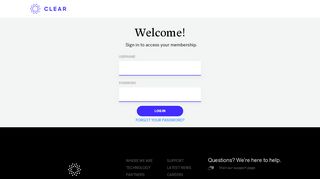 
                            7. Clear Login - my.clearme.com