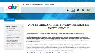 
                            4. Clearances / Pennsylvania Child Abuse History Clearance