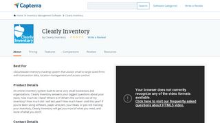 
                            6. Clearly Inventory Reviews and Pricing - 2019 - Capterra