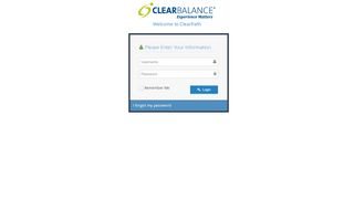 
                            9. ClearPath Version 1.19.7.11 - Login - ClearBalance.org