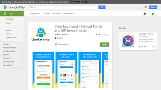 
                            1. ClearTax Invest - Mutual Funds and SIP Investments - Apps ...