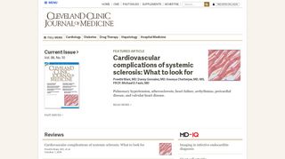 
                            3. Cleveland Clinic Journal of Medicine | Cleveland Clinic ...