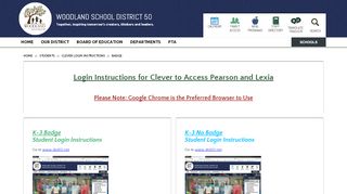 
                            7. Clever Login Instructions to access Pearson and Lexia