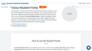 
                            6. Clever Student Portal | Lafayette LA | Willow Charter Academy