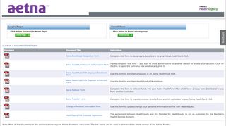 
                            6. CLICK ON A DOCUMENT TO RETRIEVE - aetna.healthequity.com
