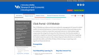
                            3. Click Portal - COI Module - University at Buffalo