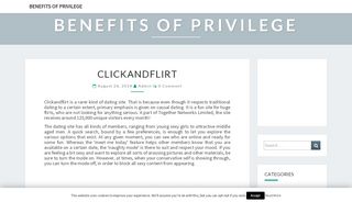 
                            3. Clickandflirt - Benefits of Privilege