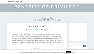 
                            1. clickandflirt site auto login Archives - Benefits of Privilege