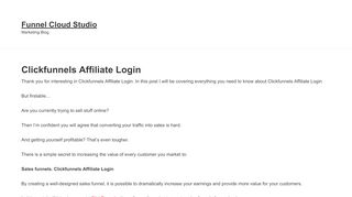 
                            2. Clickfunnels Affiliate Login - Everything You …