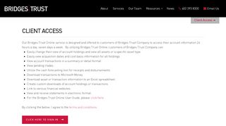 
                            1. Client Access – Bridges Trust