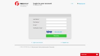 
                            3. Client account - Password recovery - FIBO Group