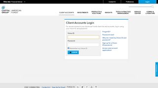 
                            6. Client Accounts Login | American Funds
