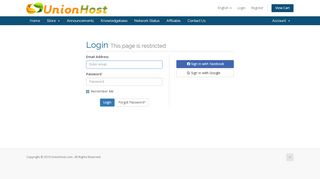 
                            1. Client Area - UnionHost.com