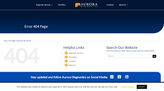 
                            3. Client Center - Aurora Diagnostics