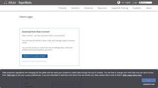 
                            3. Client Center Login - altairhyperworks.com