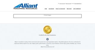 
                            7. Client Login – Alliant Personnel Resources