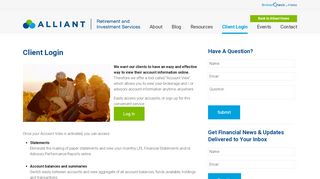 
                            8. Client Login | Alliant Retirement and Investment Services