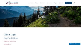 
                            6. Client Login - Alliant Wealth Advisors