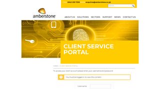 
                            1. Client Login - Amberstone Technology