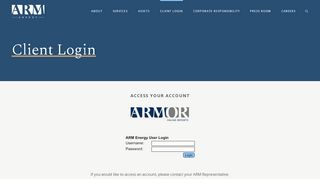 
                            3. Client Login - ARM Energy