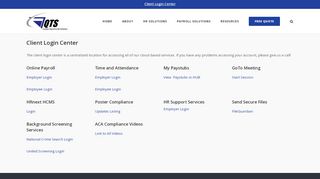 
                            6. Client Login Center - QTS Payroll