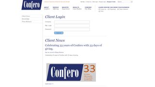 
                            4. Client Login - Confero Inc.