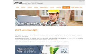 
                            7. Client Login | Jonas Construction Software