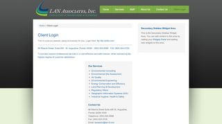 
                            4. Client Login - LAN Associates, Inc.