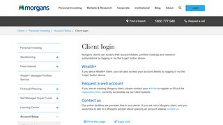 
                            8. Client Login | Morgans