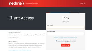 
                            2. Client login - Nethris