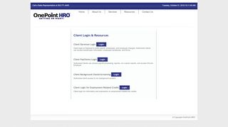 
                            8. Client Login - OnePoint HRO