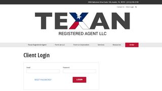 
                            9. Client Login - Texas Registered Agent