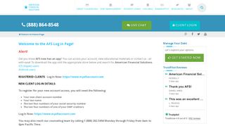 
                            9. Client Login| Welcome to American Financial Solutions