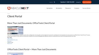 
                            2. Client Portal - AbacusNext