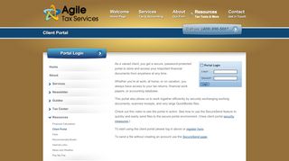 
                            9. Client Portal - Agile Tax Services, LLC