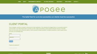 
                            2. Client Portal | Apogee