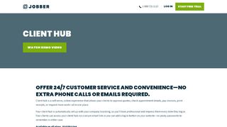 
                            4. Client Portal for your Field Service Company: Jobber Client Hub