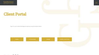 
                            3. Client Portal - GambleJones