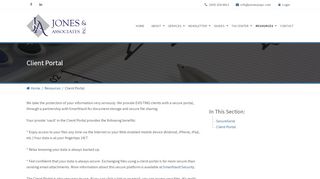 
                            6. Client Portal - Jones & Associates, PC