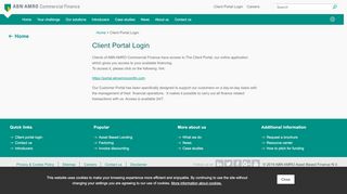 
                            3. Client Portal Login - ABN AMRO Commercial Finance