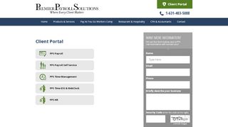 
                            5. Client Portal - Premier Payroll Solutions