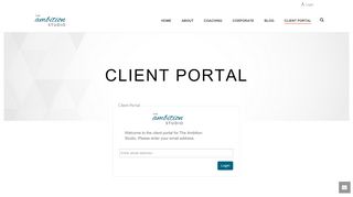 
                            7. Client Portal - The Ambition Studio